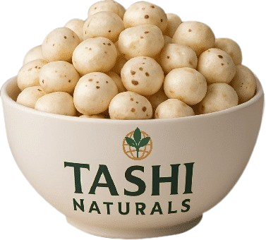 "raw makhana fox nuts before roasting"